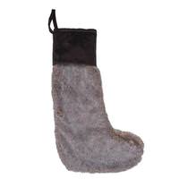 Vickerman 8" x 19" Faux Fur Christmas Stocking