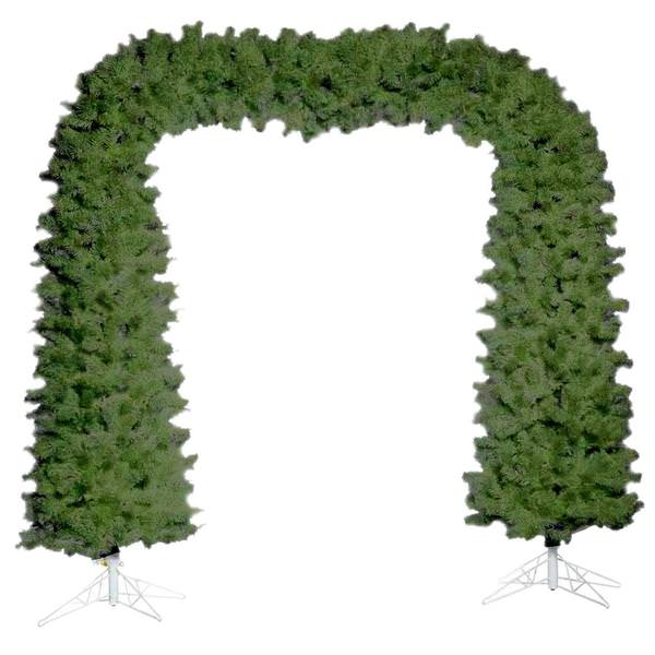 8' x 38'' Artificial Green Spruce Unlit Arch