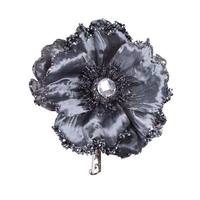 View 5" Pewter Wild Poppy Head Clip (3 pack)