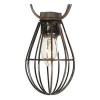 Vickerman 10 Light 20' Brown Wire Clear C7 Bulbs Cage Light String