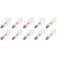 Vickerman ST40 Clear  Intermediate Screw Base Clear Flicker Flame (10 pack)