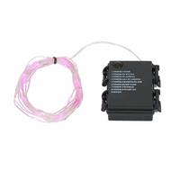 View 35 Light 12' Battery Operated Pink Micro LED Miniature String with Timer