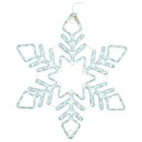 Vickerman 24" Star Snowflake Pure White LED Twinkle Window Decor