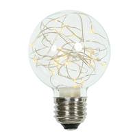 Vickerman 1 watt 120 volt G95 Medium Screw Base Warm White Twinkle Fairy LED