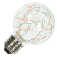 Vickerman 1 watt 120 volt G95 Medium Screw Base Amber Twinkle Fairy LED