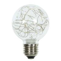Vickerman 1 watt 120 volt G95 Medium Screw Base Pure White Twinkle Fairy LED