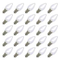 Vickerman C7 Candelabra Screw Base Pure White LED Dimmable Twinkle (25 pack)