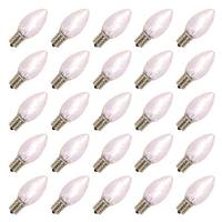 Vickerman C9 Intermediate Screw Base Warm White LED Transparent Dimmable Twinkle (25 pack)