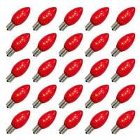 View C9 Intermediate Screw Base Transparent Red Dimmable (25 pack)