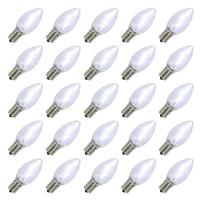 Vickerman C9 Intermediate Screw Base Cool White Dimmable LED Transparent Twinkle (25 pack)