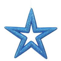 Vickerman 14" Blue Glitter Star Ornament