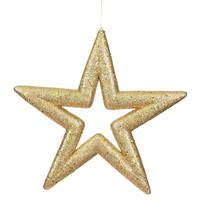 Vickerman 14" Gold Glitter Star Ornament