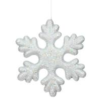 Vickerman 11" Silver Glitter Snowflake Outdoor Ornament
