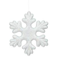 Vickerman 15" Silver Glitter Snowflake Outdoor Ornament