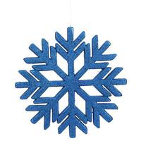 Vickerman 18.5" Blue Glitter Snowflake Indoor/Outdoor Ornament