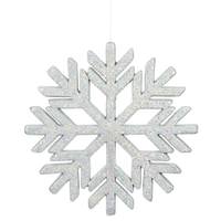 Vickerman 18.5" Silver Glitter Snowflake Indoor/Outdoor Ornament