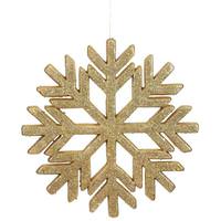 Vickerman 18.5" Gold Glitter Snowflake Indoor/Outdoor Ornament