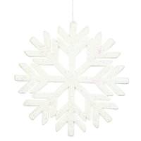 Vickerman 18.5" White Glitter Snowflake Indoor/Outdoor Ornament