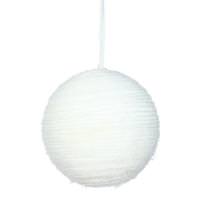 Vickerman 3" White Yarn Ball Ornament (12 pack)