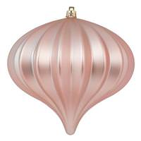 Vickerman 5.7" Rose Gold Matte Onion Ornament (3 pack)