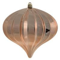 View 5.7" Rose Gold Shiny Onion Ornament (3 pack)