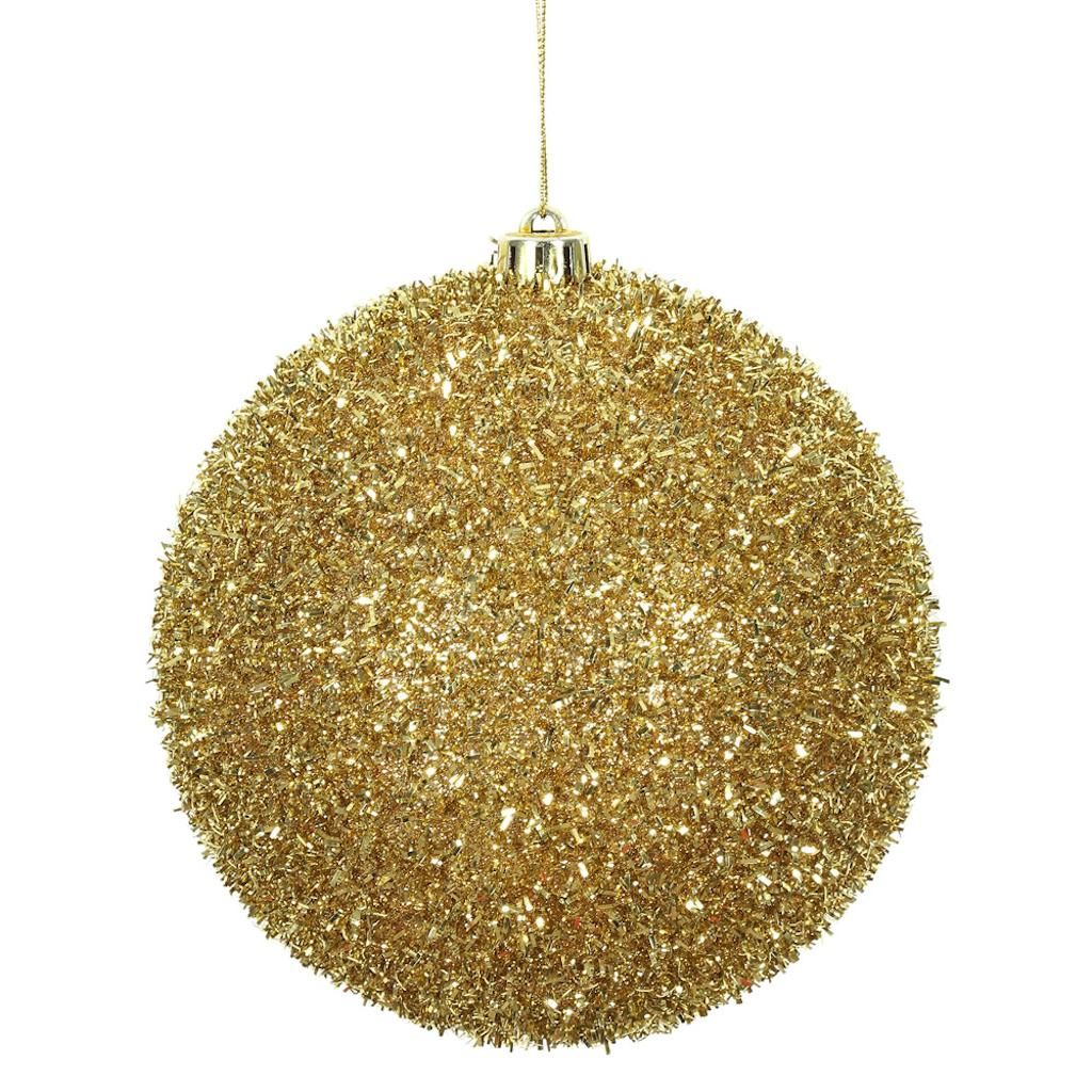 Vickerman 510988 Gold Colored Christmas Tree Ball Ornament