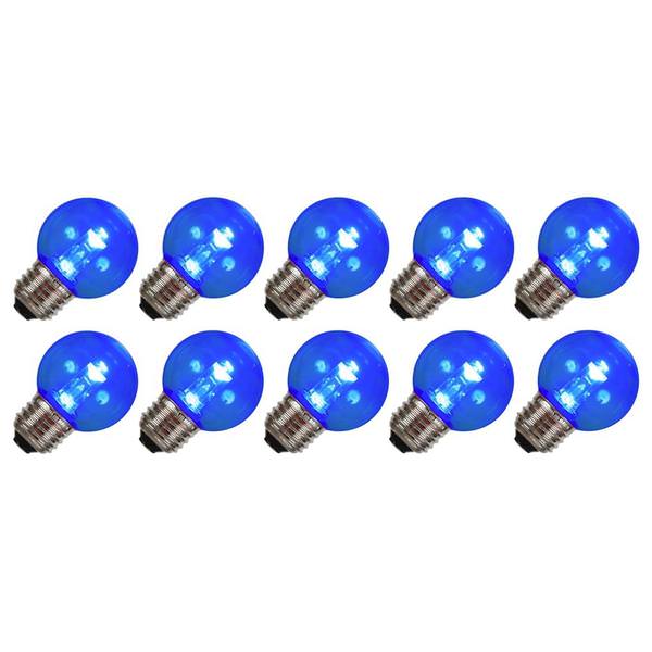 G50 Medium Screw Base Blue LED (10 pack)