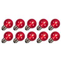 Vickerman G50 Medium Screw Base Red LED (10 pack)