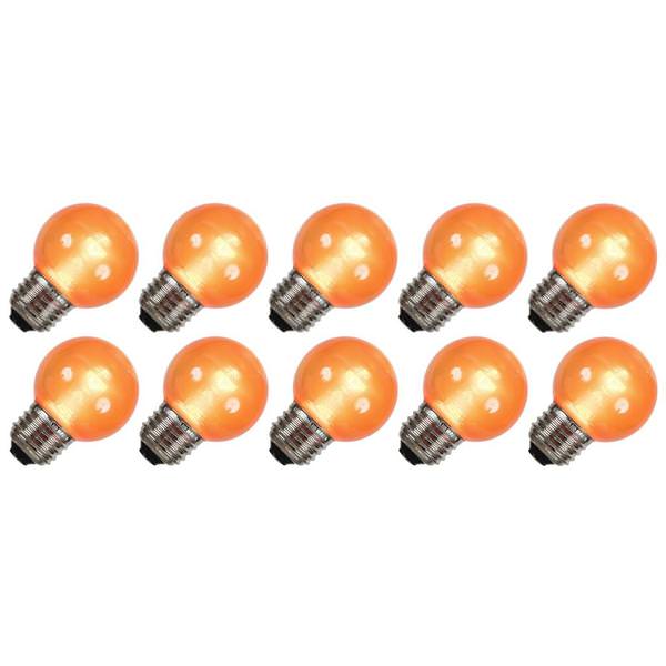 G50 Medium Screw Base Orange LED (10 pack)