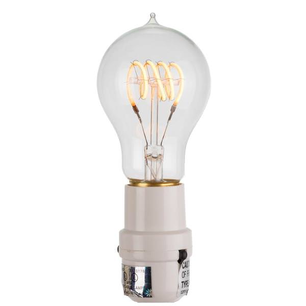 3.5 watt 120 volt PS60 Medium Screw Base 2200K Warm White Clear Dimmable LED