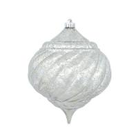 Vickerman 8" Pewter Shiny Mercury Onion Ornament