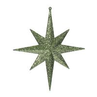 Vickerman 12" Olive Glitter Bethlehem Star Ornament (2 pack)