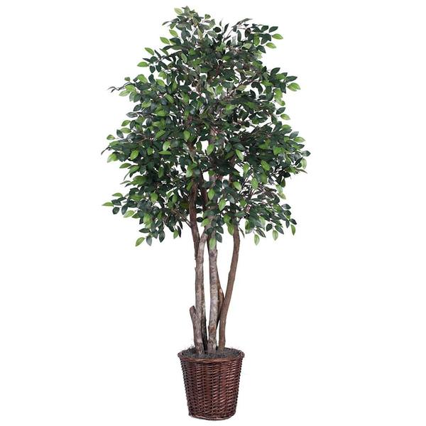 72" Potted Artificial Executive Mini Ficus Tree