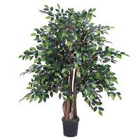 Vickerman 4' Mini Artificial Ficus Extra Full Tree