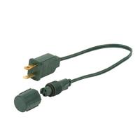 Vickerman 12" Green Wire Coaxial Power Cord (6 pack)