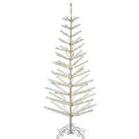Vickerman 9' x 34" Champagne Feather Tree 488 Warm White Micro LED Lights