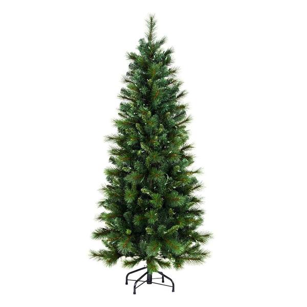 4.5' x 23" Mixed Brussels Pencil Pine Tree
