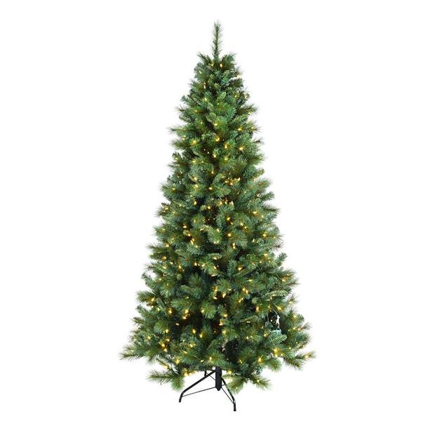 9' x 49" Artificial Mixed Brussels Pine 950 Clear Miniature Lights