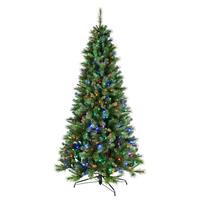Vickerman 9' x 49" Artificial Mixed Brussels Pine 950 Multi-Color LED Lights