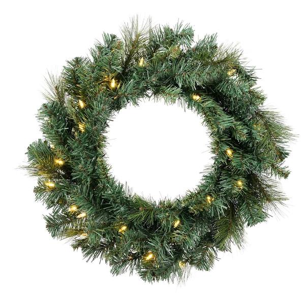 20" Artificial Mixed Brussels Pine 35 Clear Miniature Lights