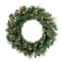 Vickerman 24" Artificial Mixed Brussels Pine 50 Clear Miniature Lights