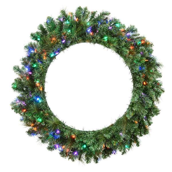 30" Artificial Mixed Brussels Pine 70 Multi-Color LED Lights