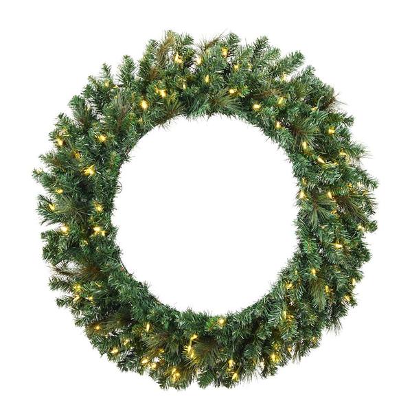72" Artificial Mixed Brussels Pine 600 Clear Lights