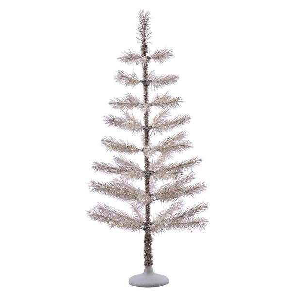 3' x 16" Champagne Feather Tree