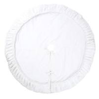 View 84" Plush White Velvet Tree Skirt