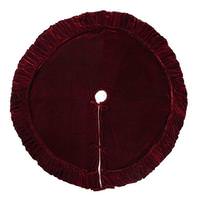 Vickerman 60" Plush Wine Velvet Tree Skirt