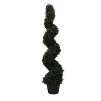 Vickerman 48" Artificial Boxwood Spiral Shape Topiary in Container