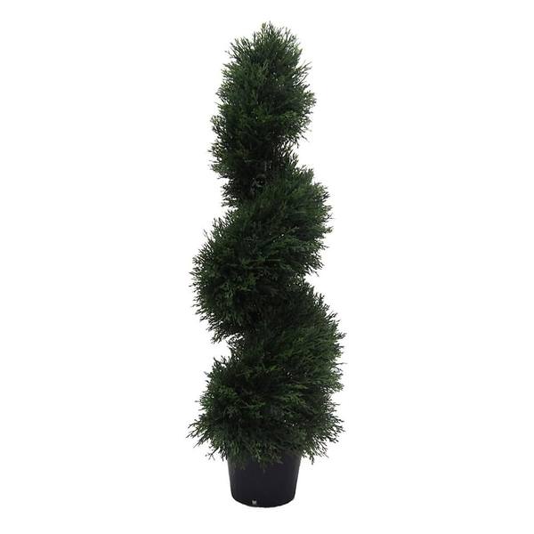 36" Artificial Cedar Spiral Shape Topiary in Container