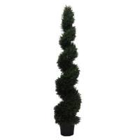 Vickerman 72" Artificial Cedar Spiral Shape Topiary in Container