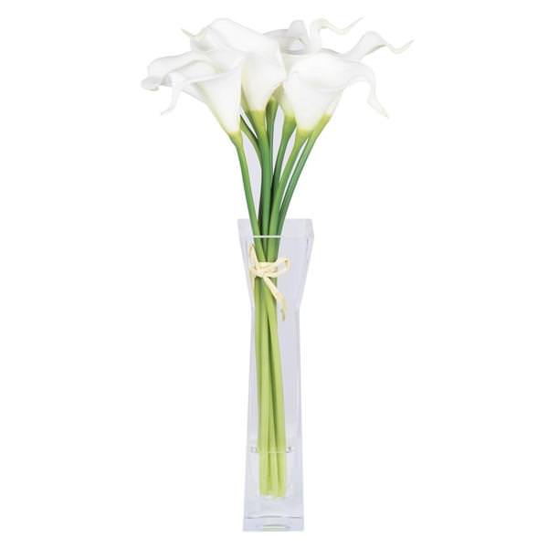 15" Artificial White Calla Lily in Water